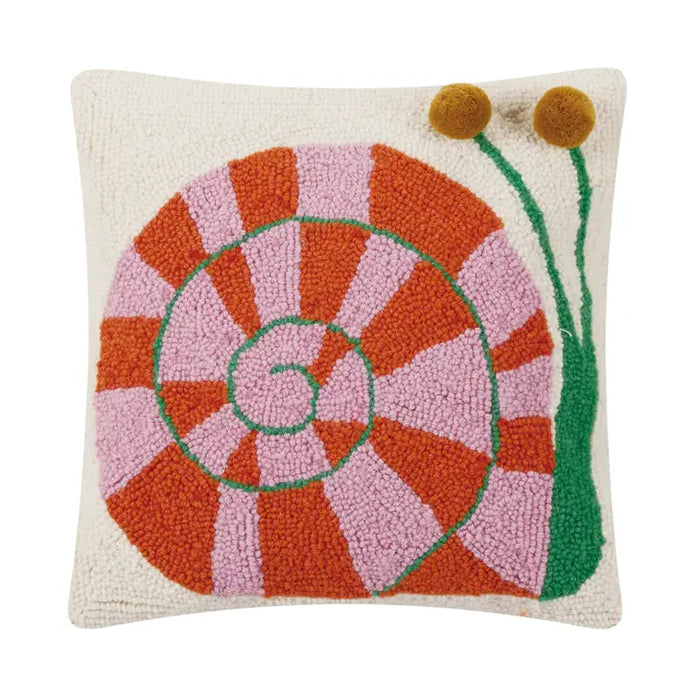 Snail's Pace W/Pom Pom Eyes Hook Pillow