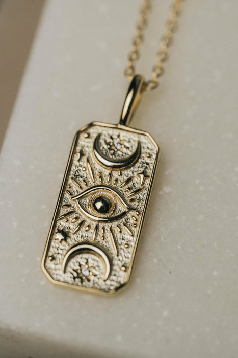 Goddess Moon Tarot Charm Necklace