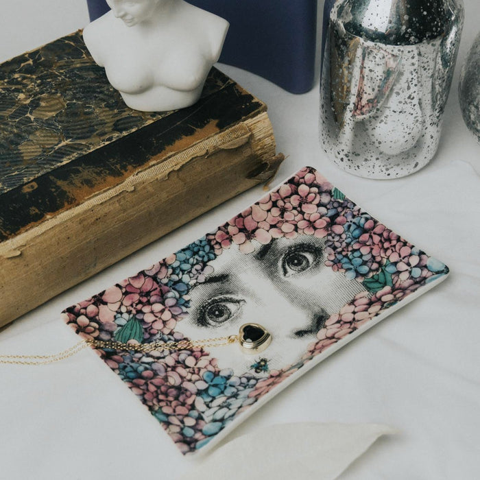 Eyes in Bloom Ceramic Tray