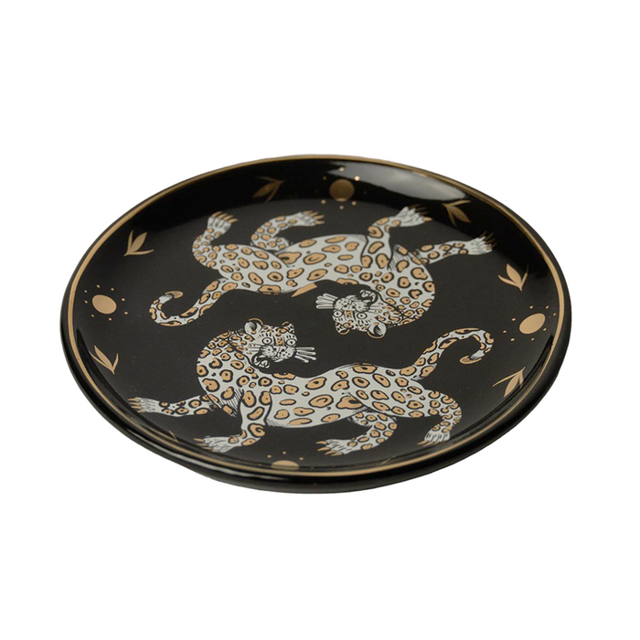 Leopard Horizon Round Ceramic Dish