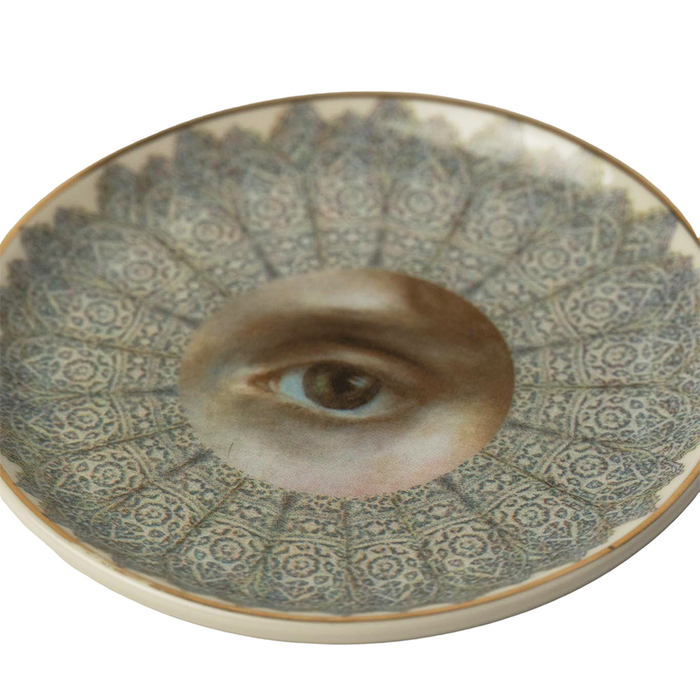 Secret Lover Female Round Ceramic Dish