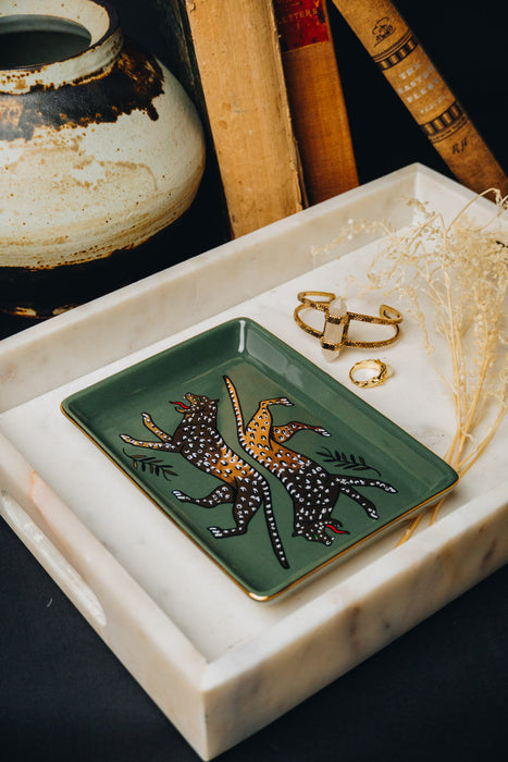  Leopard Ceramic Tray