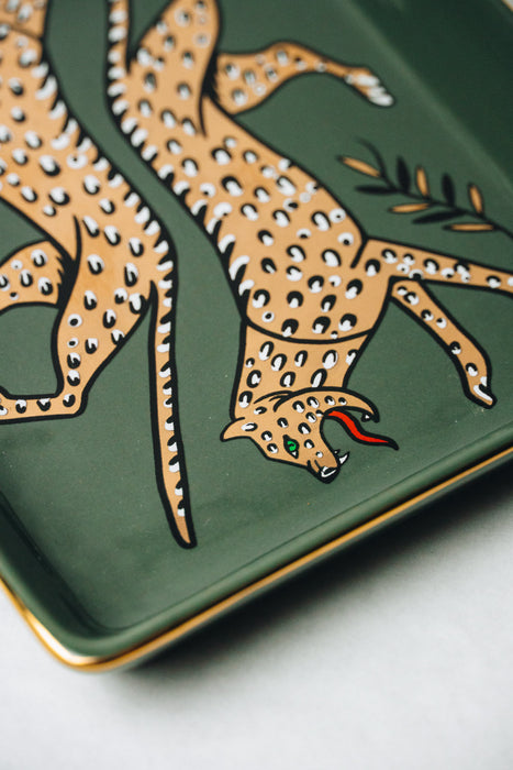  Leopard Ceramic Tray