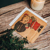 Holiday Wood Card - Santa Kitty