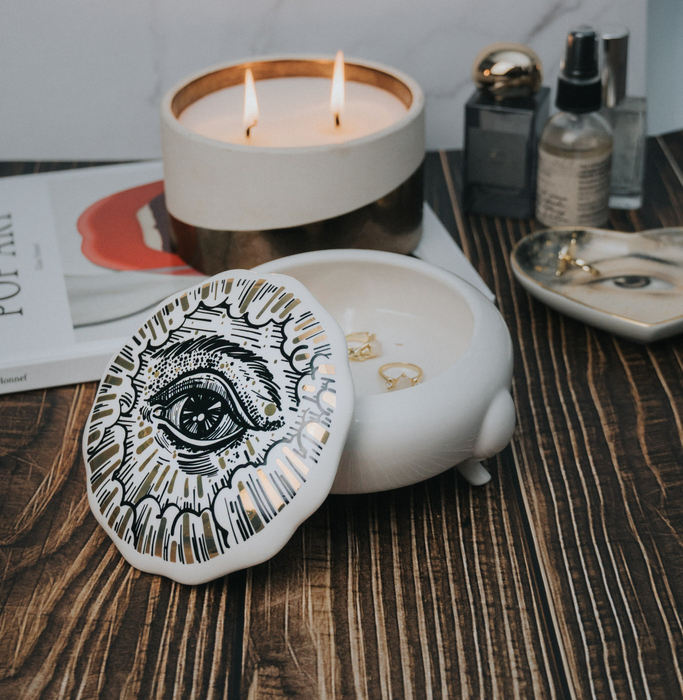 Mystic Eye Ceramic Box