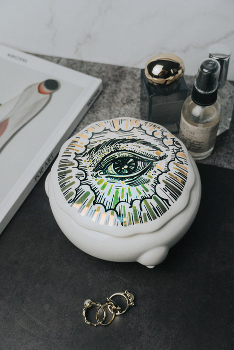 Mystic Eye Ceramic Box