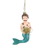 Merman Glass Ornament