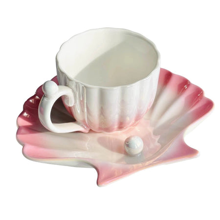 Seashell Cup & Saucer Set