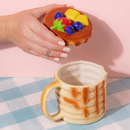 Pancake Mug with Lid