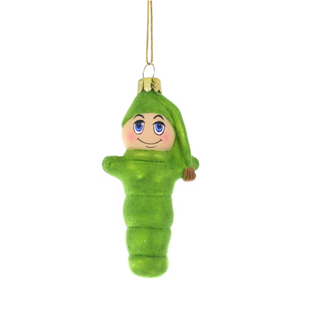 Glow Worm Glass Ornament