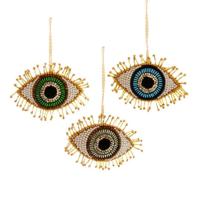 Beaded Eye Ojo Ornament