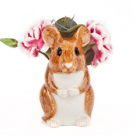 Wood Mouse Bud Vase