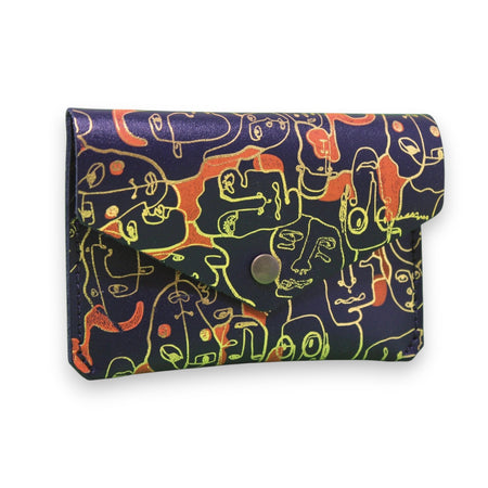 Many Faces Leather Pouch