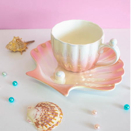 Seashell Cup & Saucer Set