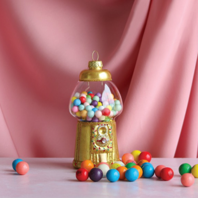 Gilded Gumball Machine Ornament