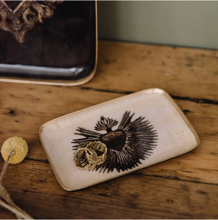 Souvenir De Famille Enameled Trays