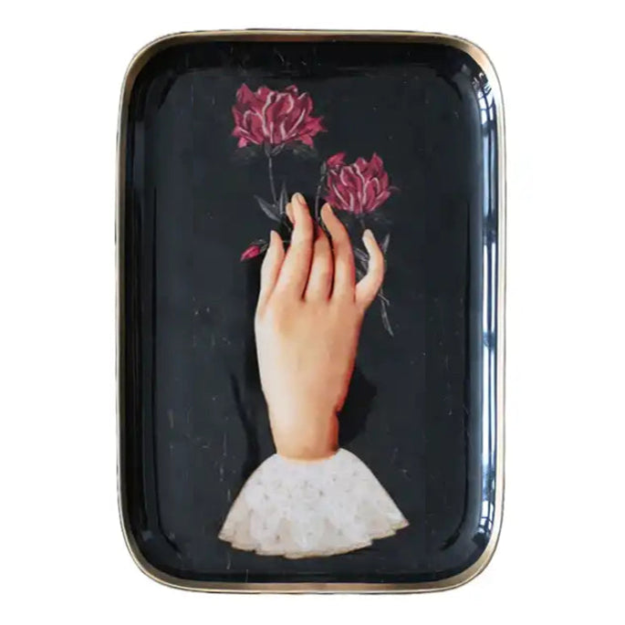 Souvenir De Famille Enameled Trays