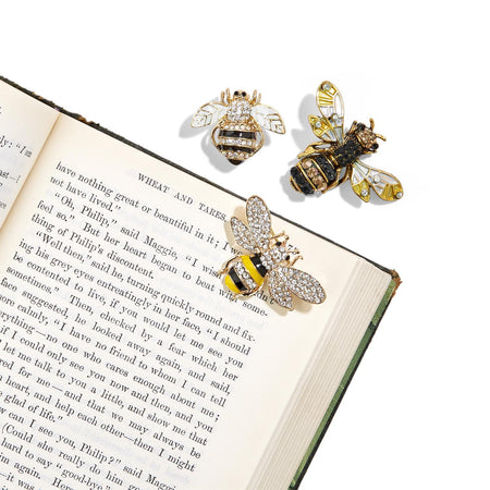 Jeweled Bee Pins